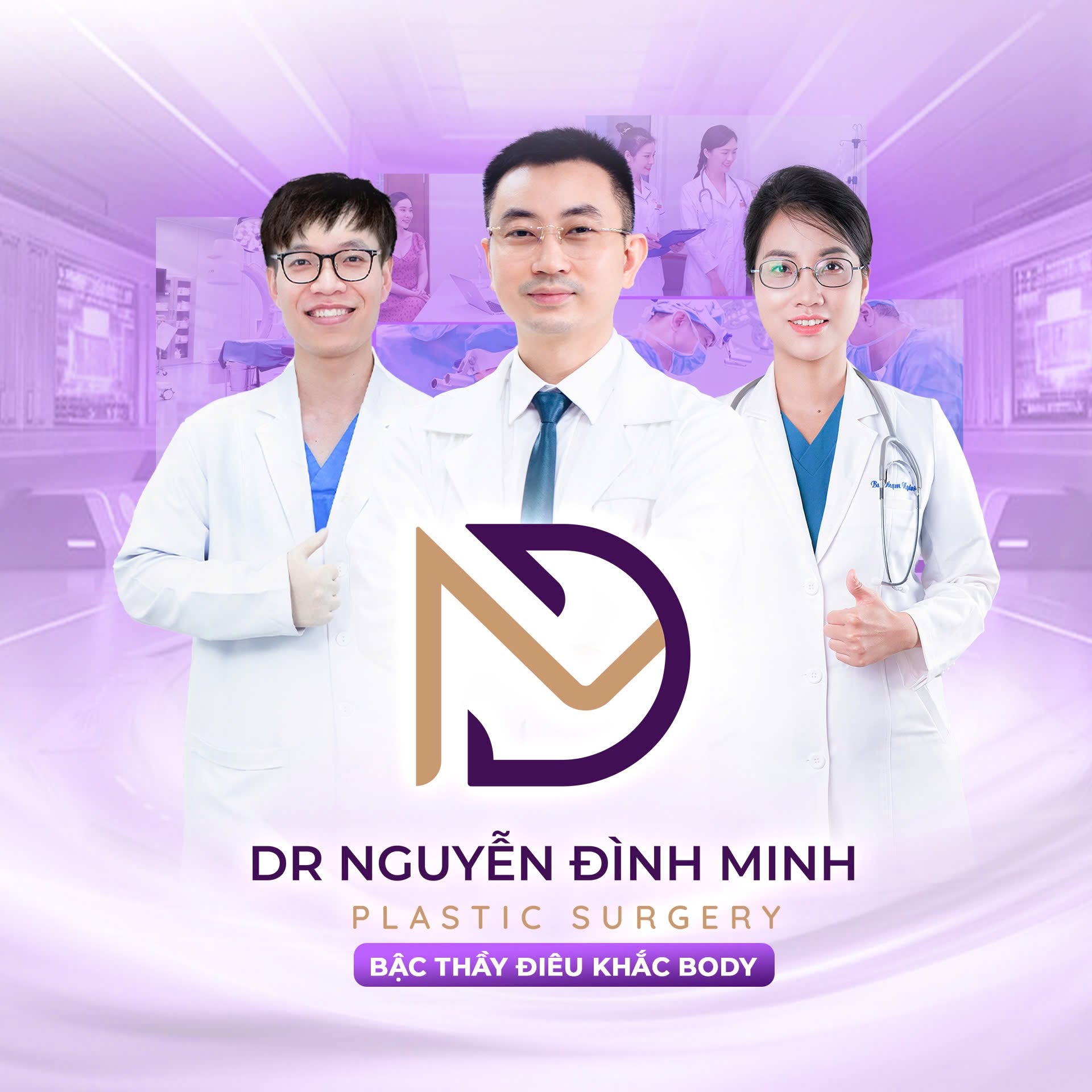 TS.BS Nguyễn Đình Minh cùng ê-kíp bác sĩ